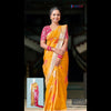 Elegant Yellow Brocade luxurious traditional Semi Silk Saree