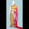 Elegant Yellow Brocade luxurious traditional Semi Silk Saree